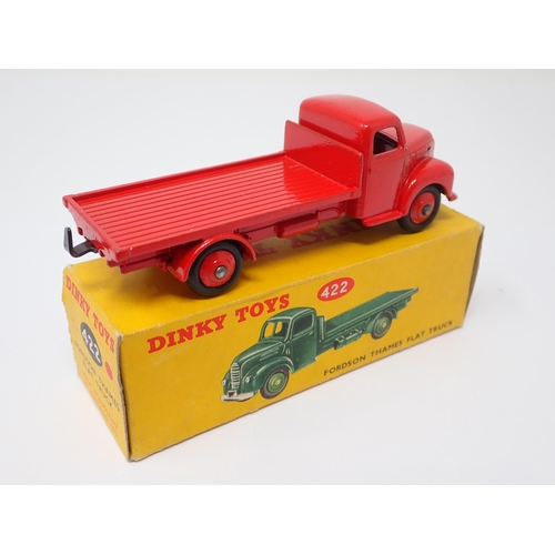 1244 - A boxed Dinky Toys No.422 red Fordson Thames Flat Truck