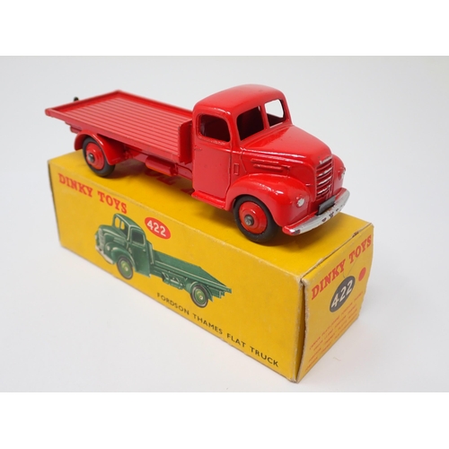 1244 - A boxed Dinky Toys No.422 red Fordson Thames Flat Truck