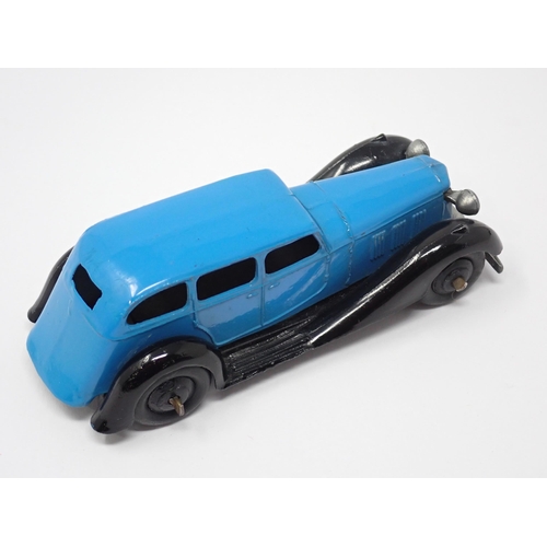 1247 - A Dinky Toys No.36A blue and black Armstrong-Siddeley