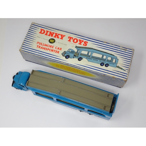 1252 - A rare boxed Dinky Supertoys No.582/982 dark blue Pullmore Car Transporter