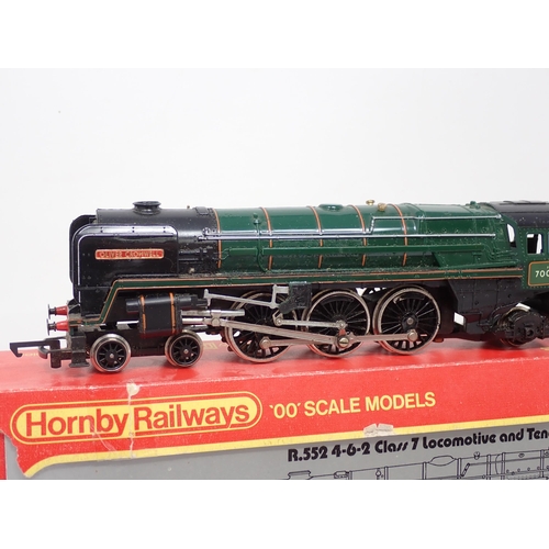 1260 - A boxed Hornby 00 gauge Class 7 4-6-2 Locomotive 'Oliver Cromwell' and a boxed Coronation Class Stre... 