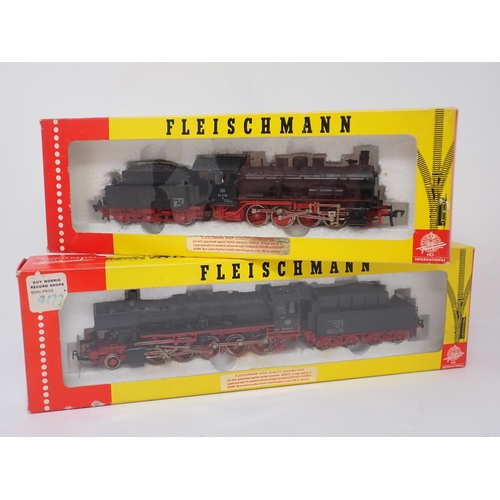 1272 - A boxed Fleischmann HO scale No.4145 0-8-0 Locomotive and tender and a boxed No.4177 2-10-0 Locomoti... 