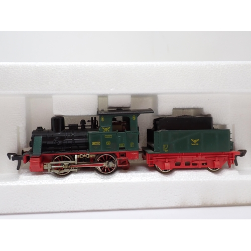 1273 - A boxed Fleischmann HO scale No.4110 0-4-0 Locomotive and a boxed No.4330 Bo-Bo pantograph electric ... 