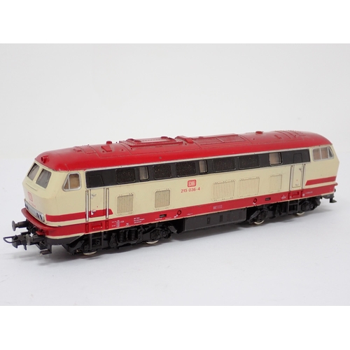 1274 - A boxed Fleischmann HO scale 0-4-0 Locomotive and a boxed RoCo V215 diesel Locomotive