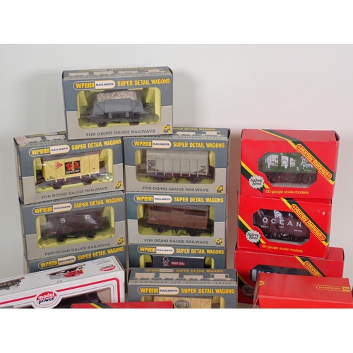 1278 - Eight boxed Wrenn 00 gauge Wagons, fourteen boxed Hornby Wagons, a Model Power boxed Tanker and vari... 