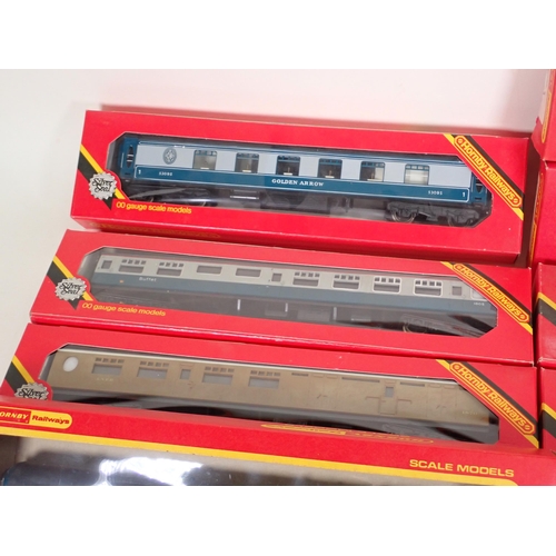 1280 - Six boxed Hornby 00 gauge Intercity Coaches, five boxed Golden Arrow Pullman Coaches, two boxed L.N.... 