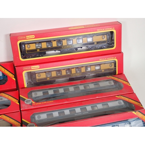 1280 - Six boxed Hornby 00 gauge Intercity Coaches, five boxed Golden Arrow Pullman Coaches, two boxed L.N.... 