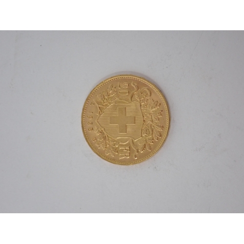 1325 - Switzerland, 1935 gold 20 Francs