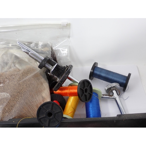 1416 - A box of Fly Tying Equipment