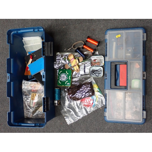 1416 - A box of Fly Tying Equipment