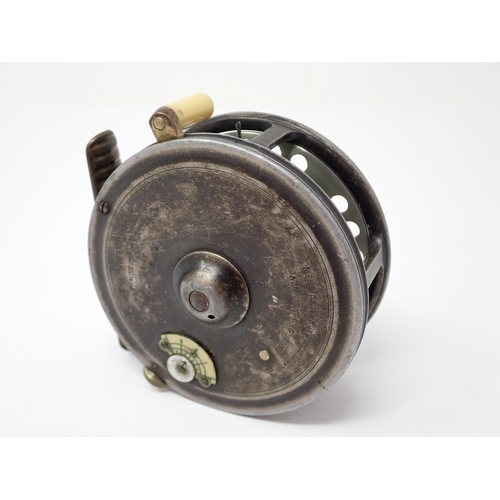 1451 - A Hardy 'Silex Major' 3 1/4in Casting Centrepin Reel