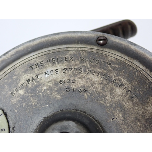 1451 - A Hardy 'Silex Major' 3 1/4in Casting Centrepin Reel