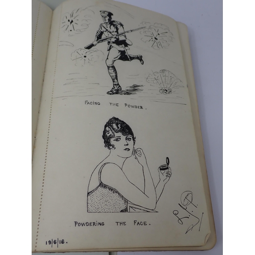 1349 - A large quantity of various ephemera including portrait sketch signed Ronald Searle, autograph album... 