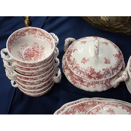 276 - A Villeroy & Boch 'Valeria' part Dinner Service with tureens, soup cups and platters etc