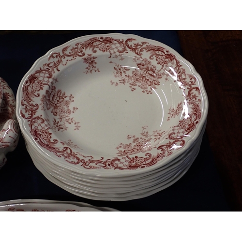 276 - A Villeroy & Boch 'Valeria' part Dinner Service with tureens, soup cups and platters etc