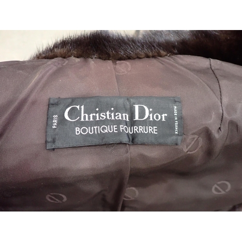 151 - A Mink Jacket labelled; Christian Dior Boutique Fourrure, Paris, approx size 10 and an Astrakhan fur... 