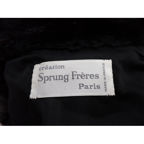 151 - A Mink Jacket labelled; Christian Dior Boutique Fourrure, Paris, approx size 10 and an Astrakhan fur... 