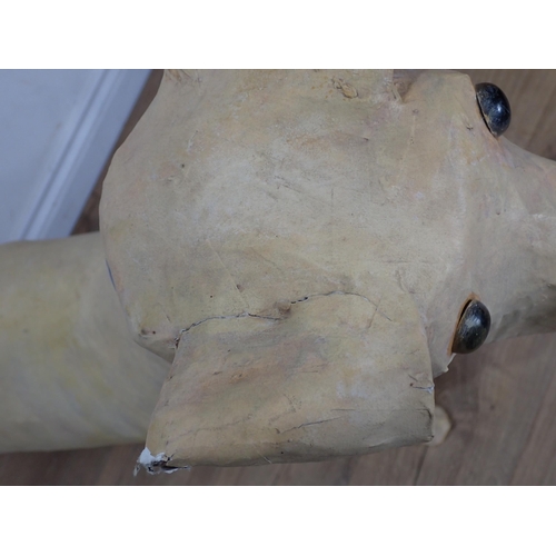 16 - A large papier mache model of a dog, 4ft L