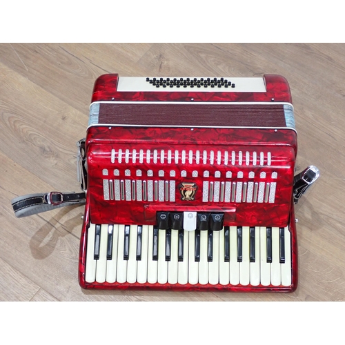 237 - A Parrot Piano Accordion in case