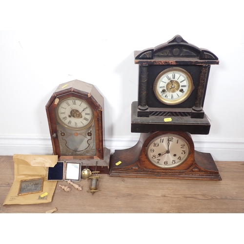 301 - A quantity of various Clocks