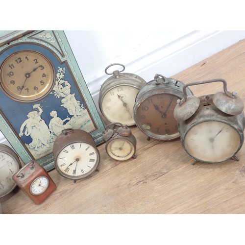 301 - A quantity of various Clocks