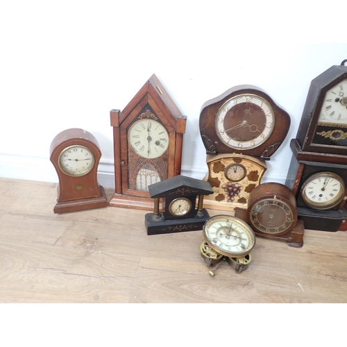 301 - A quantity of various Clocks