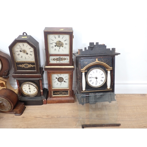 301 - A quantity of various Clocks