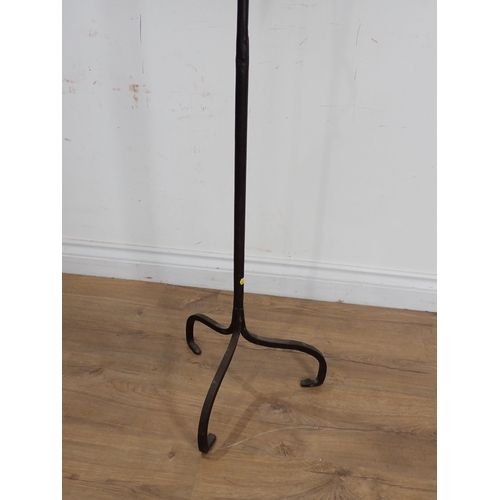 375 - An 18th Century style three branch floor standing Candlestand 4ft 6in H