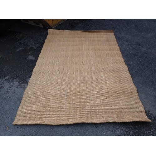 397 - Two large natural fibre Rugs