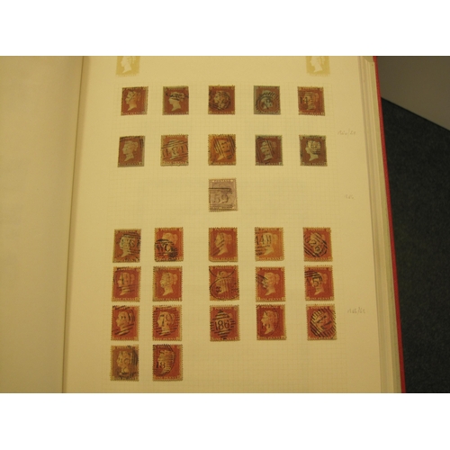 401 - A GB QV-QE Stamp Collection, mostly used, including a Penny Black (three margins trimmed); a selecti... 