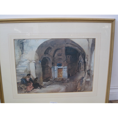 431 - AFTER SIR WILLIAM RUSSELL FLINT, 'In a Vault', colour reproduction, 13 x 17½in; and three other colo... 