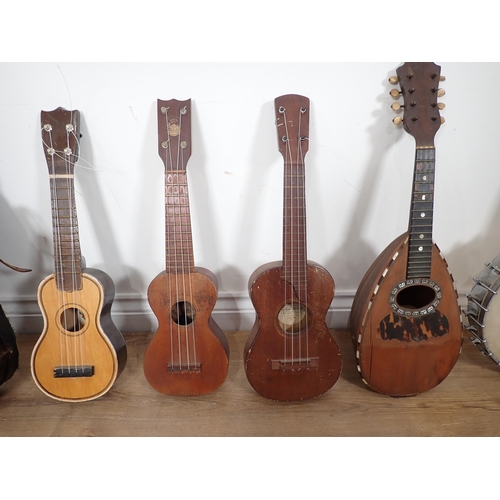 447 - Six String Instruments and a box of Records