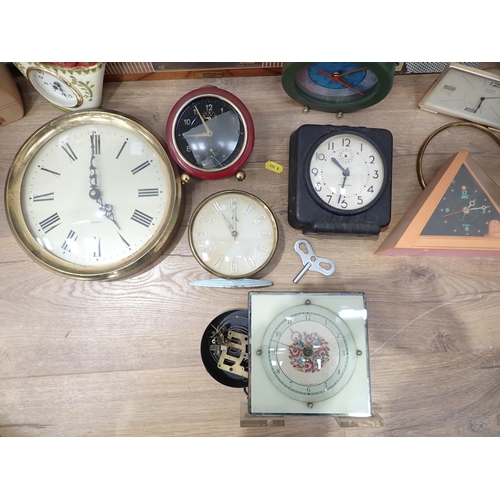 46 - A box of assorted Clocks, many A/F