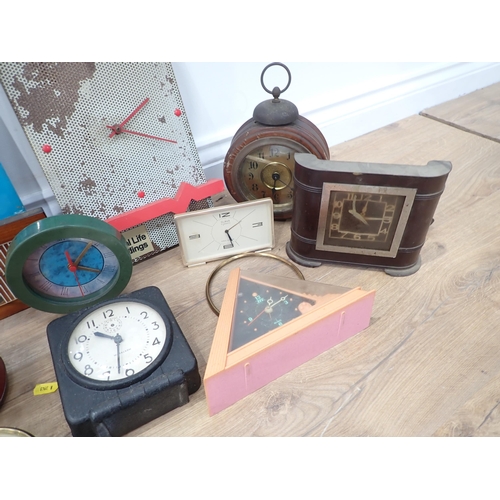 46 - A box of assorted Clocks, many A/F