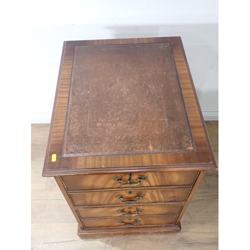 490 - A mahogany veneered Filing Cabinet