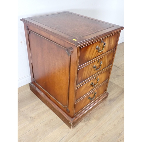 490 - A mahogany veneered Filing Cabinet