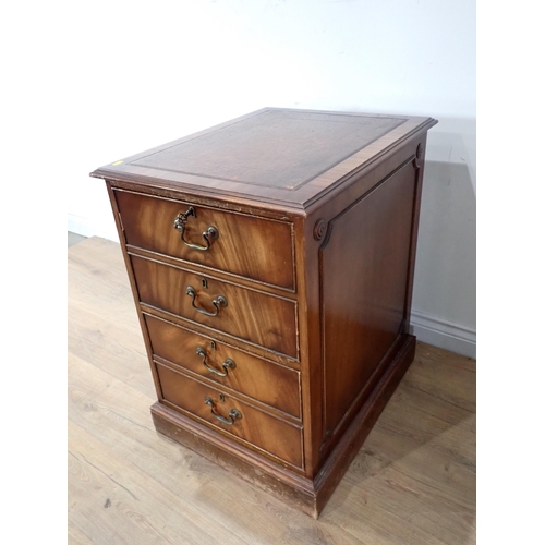 490 - A mahogany veneered Filing Cabinet