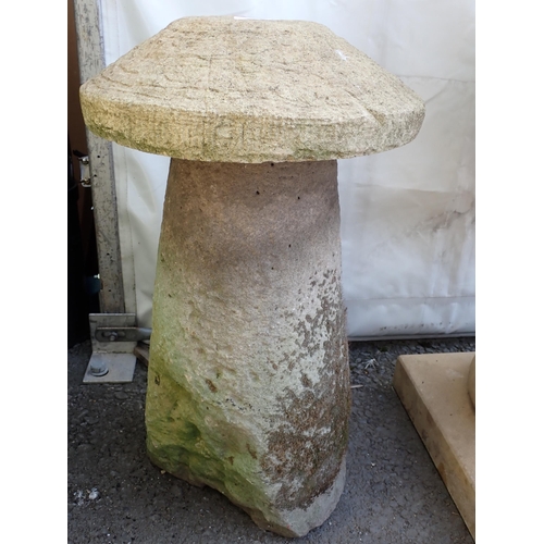 624 - A Staddle Stone with concrete top