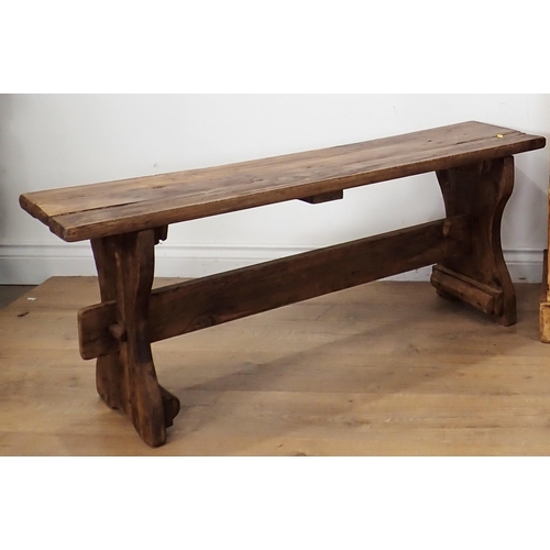 62A - An elm Refectory Bench