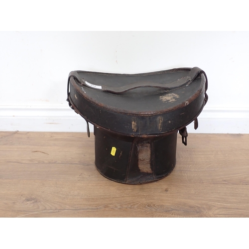 634 - A 19th Century Top Hat Box with London label