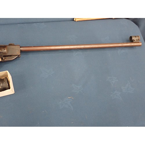 1452 - A Weirauch HW 35 .22 Air Rifle with spare spring and two Telescopic Sights