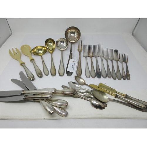 119 - A part Set of WMF Cutlery, ten various Forks, six knives