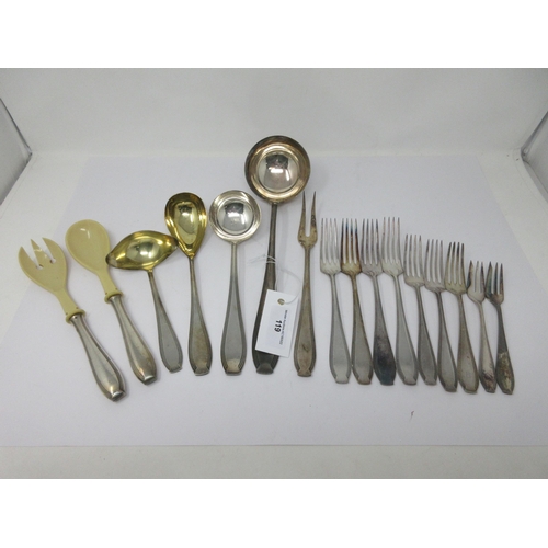 119 - A part Set of WMF Cutlery, ten various Forks, six knives