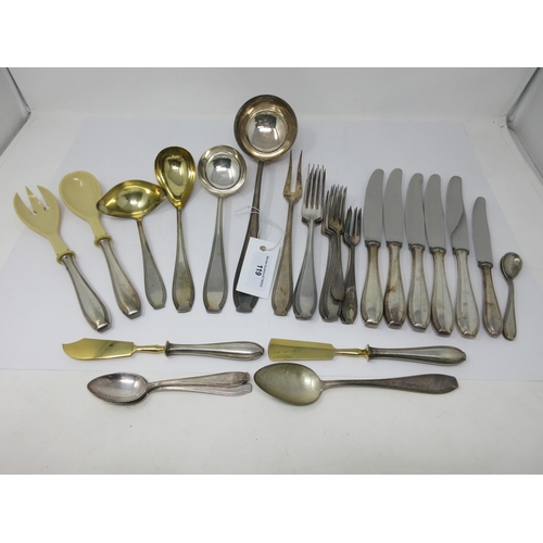 119 - A part Set of WMF Cutlery, ten various Forks, six knives