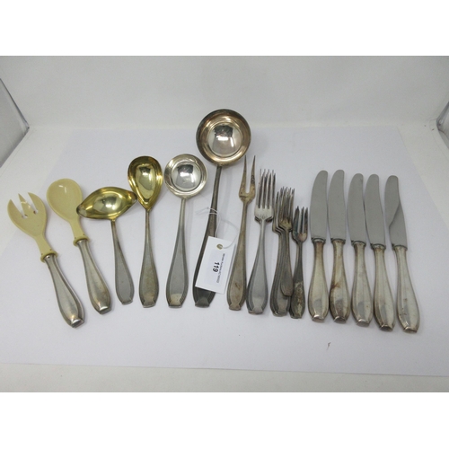 119 - A part Set of WMF Cutlery, ten various Forks, six knives