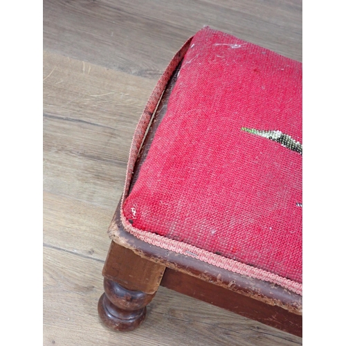 15 - A 19th Century mahogany Pembroke Table, a Footstool and two Occasional Tables