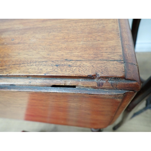 15 - A 19th Century mahogany Pembroke Table, a Footstool and two Occasional Tables