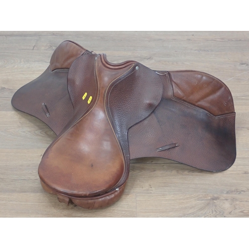 264 - A Barnsby brown leather Pony Saddle