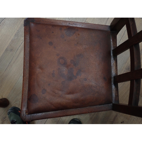 289 - An oak veneered fold over Dining Table and four Chairs