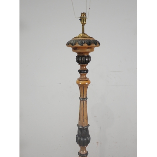 30 - A French style painted Standard Lamp 5ft 8in H, passed PAT, fuse removed